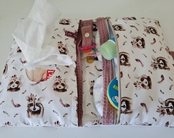 Diaper bag, diaper bag raccoon, forest, animals