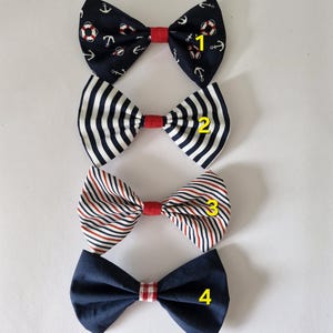fabric bow marine look with pin