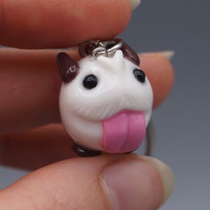 Poro keychain, League of Legends keychain, LoL collectable, Gamer keychain, Gift for him, for her, Handmade polymer clay charm, Gamer gift