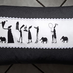 Pillowcase, hand-embroidered, cushion cover, pillow, sofa cushion, cuddly cushion, decorative cushion