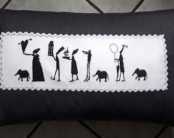 Pillow cover, hand-embroidered pillow case, pillow, sofa cushion, cuddly pillow, decorative pillow