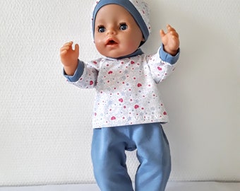 Doll pants, doll cap, doll shirt, doll set, trousers, cap, TShirt sizes 30 to 50 çm