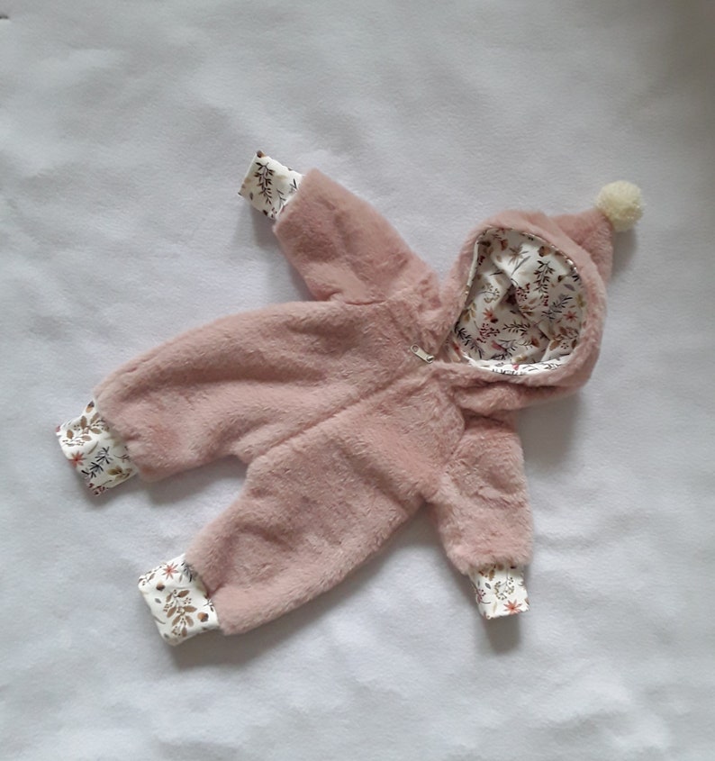 Doll snowsuit, snowsuit for dolls sizes 25 to 50 cm Blätter und Eicheln