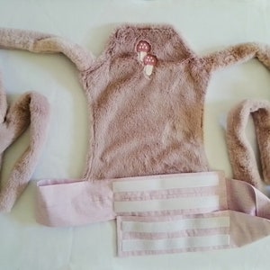 Porta-bonecas, porta-bebês frontal, porta-bichinhos de pelúcia, costurado à mão, Miniduca