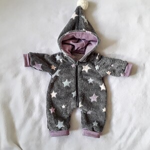 Doll snowsuit, snowsuit for dolls sizes 25 to 50 cm image 3