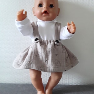 Skirt, set for dolls, doll clothes, doll skirt, shirt, doll shirt, doll size 30 to 50 cm