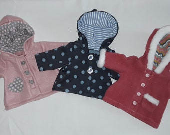 Doll jacket, jacket, doll coat, reversible jacket, dolls