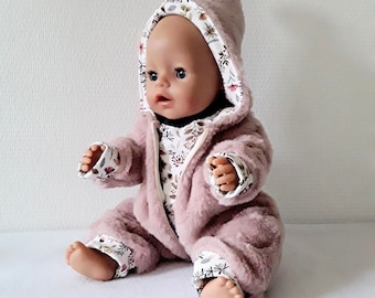 Doll snowsuit, snowsuit for dolls sizes 25 to 50 cm