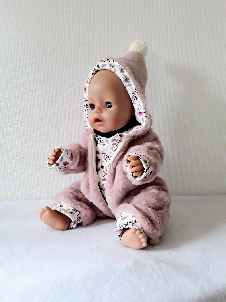 Doll snowsuit, snowsuit for dolls sizes 25 to 50 cm image 1