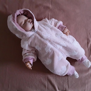 Sneeuwpak voor baby&#39;s, overall, winterpak in maat 50/56 en 62/68, overall voor de winter