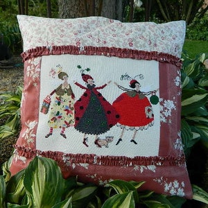 Pillow cover, pillow case, sofa cushion, pillow, hand embroidered, decorative pillow, home decoration, image 1