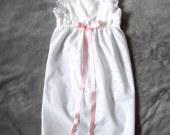 Dress, size 62 to 68, christening dress, baby dress, lace dress, ruffle dress, family christening dress