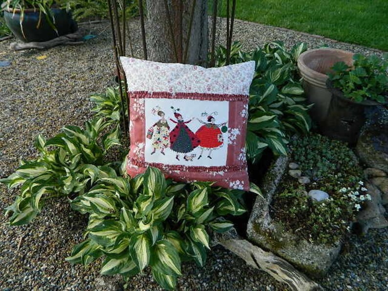 Pillow cover, pillow case, sofa cushion, pillow, hand embroidered, decorative pillow, home decoration, image 4