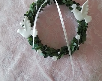 Boxwood wreaths set of 2, wreath, decorative wreath, wedding, communion, confirmation, wedding, baptism