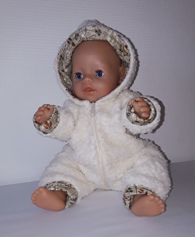 Puppen-Schneeanzug, Schneeanzug für Puppen Größen 25 bis 50 cm Bild 5