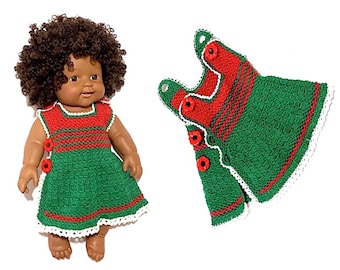 Sukienka dla lalki 30 cm /figura niemowlęca