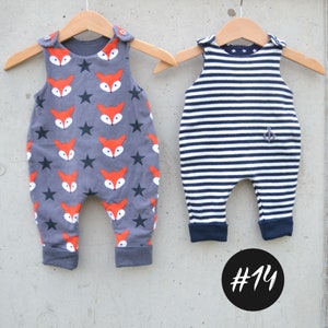 Hugo Tragerhose Fur Babys Schnittmuster Gr 50 98 Romper Etsy