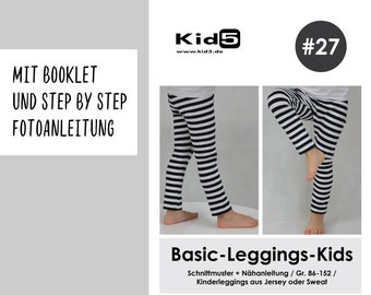 Papierschnittmuster Basic-Leggings-Kids #27