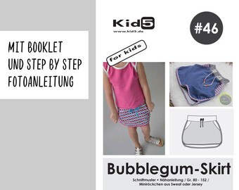 Papierschnittmuster Bubblegum-Skirt Girls #46