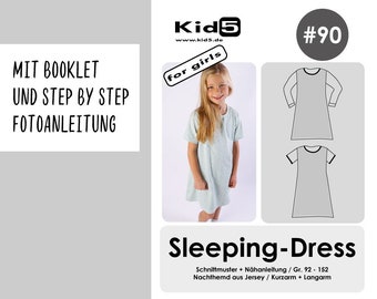 Papierschnittmuster "Sleeping Dress" Nachthemd in A-Linie  #90