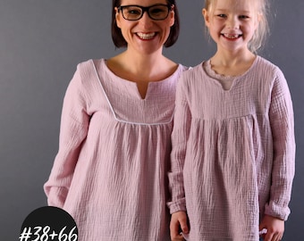 eBook SET "Bohemian Dress & Blouse Women/ Kids" / pattern and sewing instructions