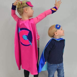 Patrón de capa de superhéroe con máscara para disfraz de carnaval (PDF)