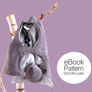 Patrón de costura de manta / edredón de peluche FRITZ bat