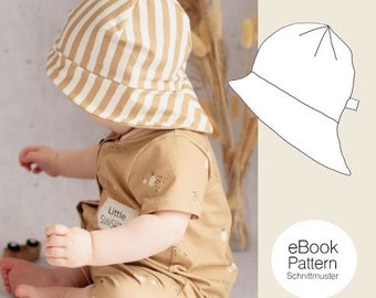 eBook "Jersey sun hat" also for muslin patterns & sewing instructions