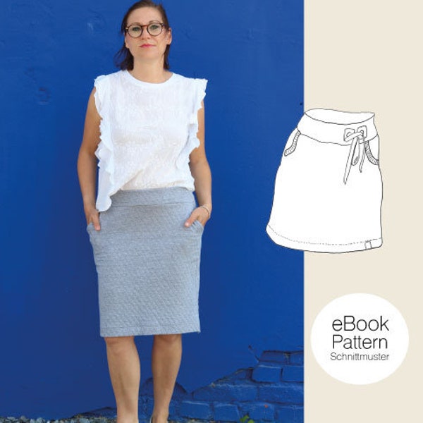 Cozy-Skirt-Women / Pattern & Sewing Instructions / PDF Download