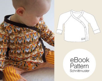 PDF eBook "Wrapjacket baby " Sewing patterns & sewing instructions