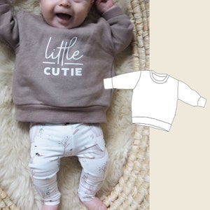 Basic sweater baby / sewing pattern PDF