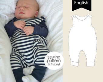 Classic Romper No.14 player romper baby sewing pattern and instructions / eBook