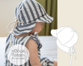 Sun hat "ONNI" for muslin and woven fabrics / sewing pattern / PDF eBook