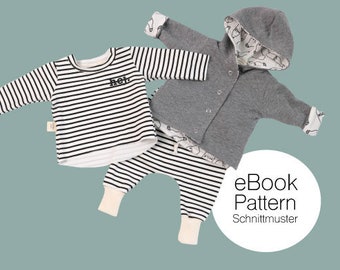 Lounge set baby / 3 patterns / shirt + trousers + jacket / PDF download