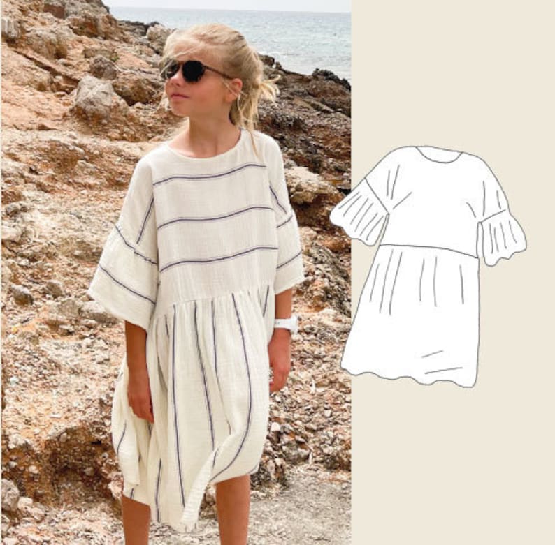 LOELLA Dress Schnittmuster / für Musselin und Webstoffe / PDF Download