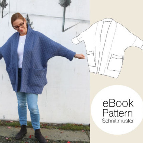 Modello PDF / Giacca Kimono / eBook per giacca oversize