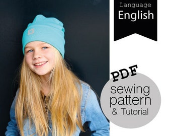 PDF pattern / Skater beanie / hipster beanie / for the whole family