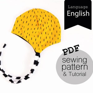 PDF pattern &quot;Binding-Hat&quot;/ Aviator-Hat / baby hat / pattern & sewing instructions