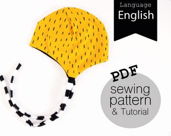 PDF pattern "Binding-Hat"/ Aviator-Hat / baby hat / pattern & sewing instructions