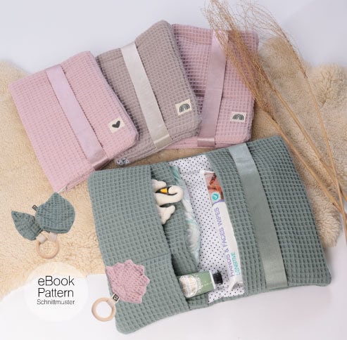 Patron de couture « WICKEBAG to go » pochette enveloppante pour les déplacements + jouet de préhension GRATUIT /PDF eBook