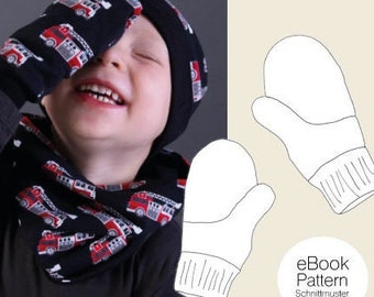 Family mittens / 3 sizes / sewing pattern & instructions ebook