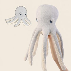 OTIS the Octopus / Przytulna ośmiornica / Wykroje krawieckie w 2 rozmiarach