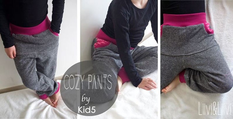 Cozy Pants Kids / children's jogger / digital sewing pattern & instruction image 2