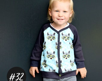 PDF Pattern / "Baby-Cardigan" Jacket" Sewing Pattern & Sewing Instructions / eBook