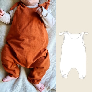 Romper Milo / pattern for instant download / muslin romper