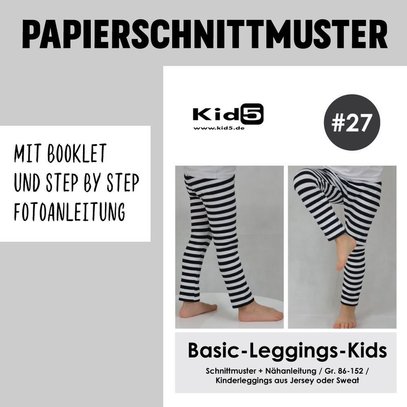 Papierschnittmuster Basic-Leggings-Kids 27 Bild 1