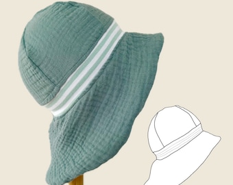 Sun hat "SUNNI" for muslin and woven fabrics / sewing pattern / PDF eBook