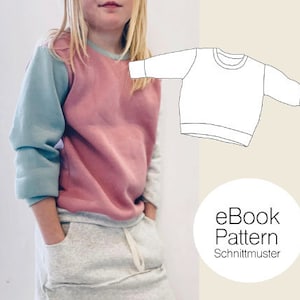 Basic sweater kids / sewing pattern PDF