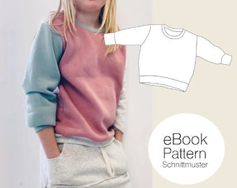 Basic sweater kids / sewing pattern PDF