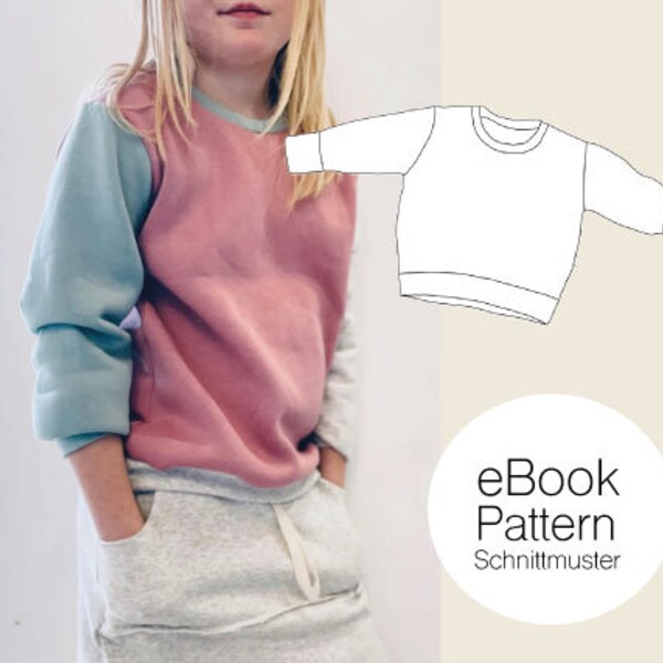 Basic-Sweater Kids  / Schnittmuster PDF